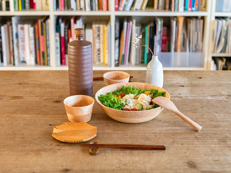 ひきよせ 2段L (ディッシュ) ヒノキ