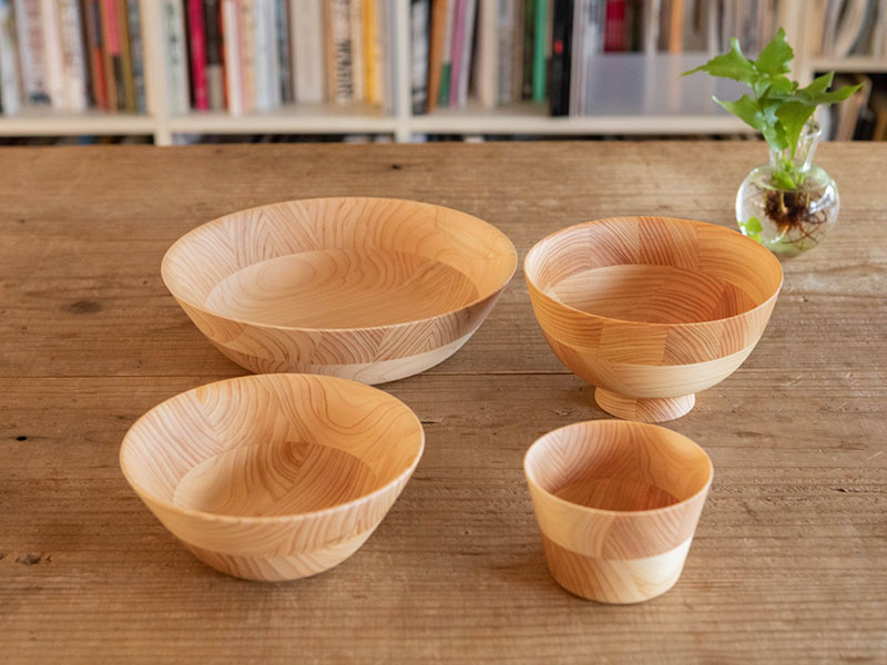 ひきよせ 3段M(丼) ヒノキ