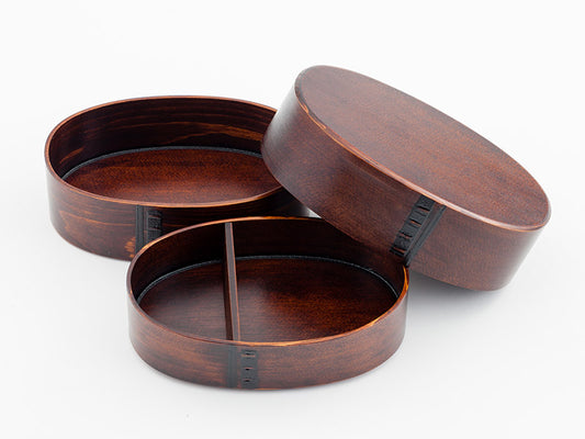 木曽ヒノキ小判メンパ(2段)